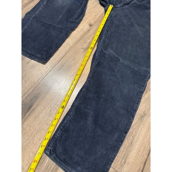 VTG Y2K Arizona Jeans Co. Baggy Fit Corduroy Pants 34x32 Dark Blue - Picture 7 of 9